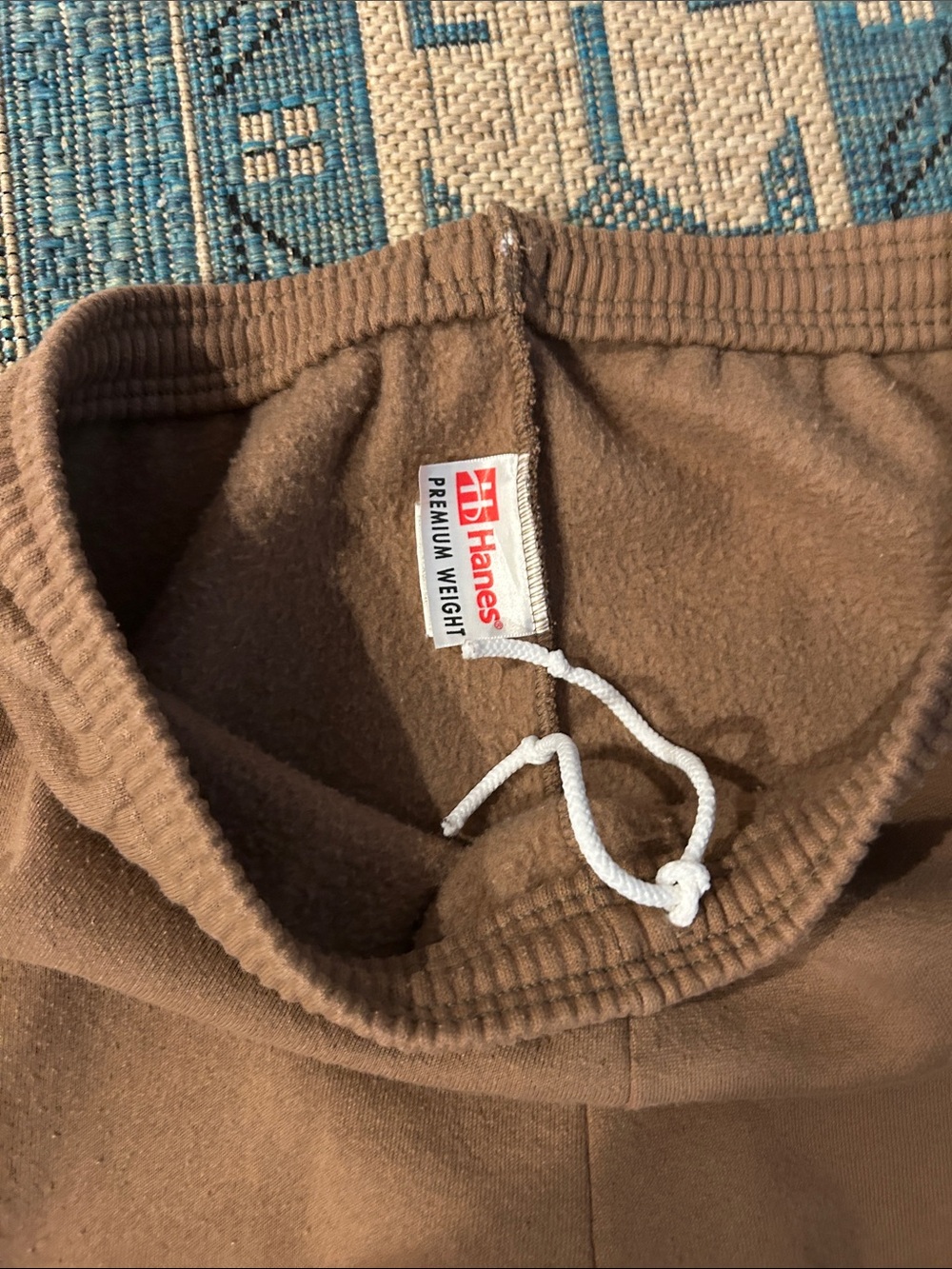 Vintage Hanes Brown Fleece Joggers - Picture 2 of 3